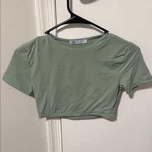 Zara Women's Sage Short Sleeve Top
